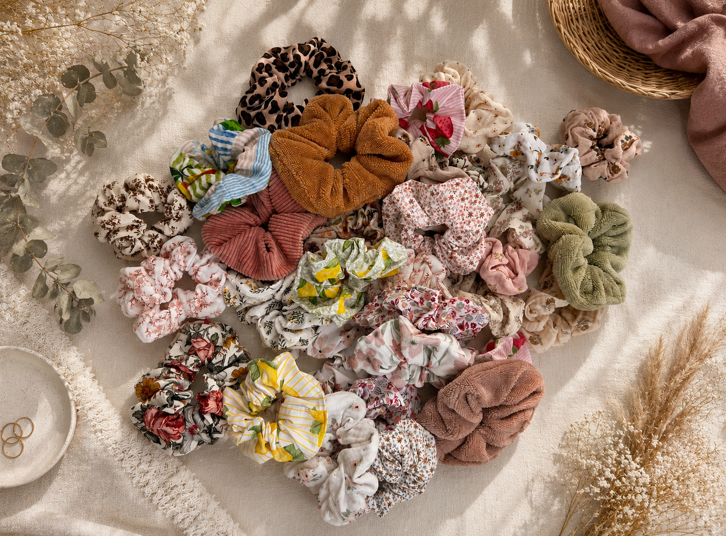 Chouchous artisanaux en tissu