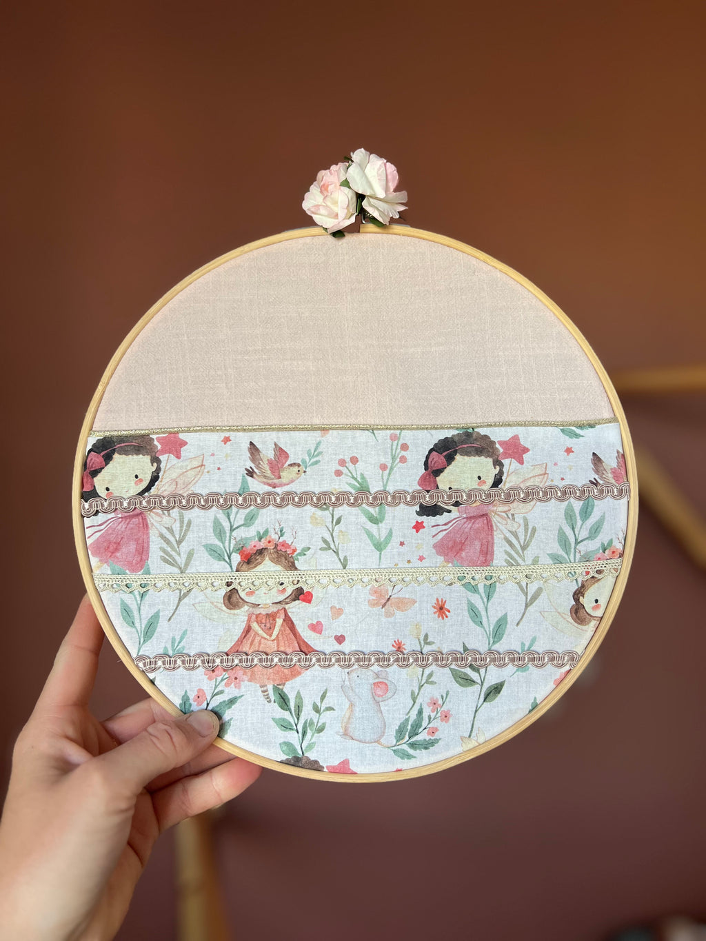 Porte-barrettes « Elya » personnalisable - Cerceau de décoration pour chambre d’enfant