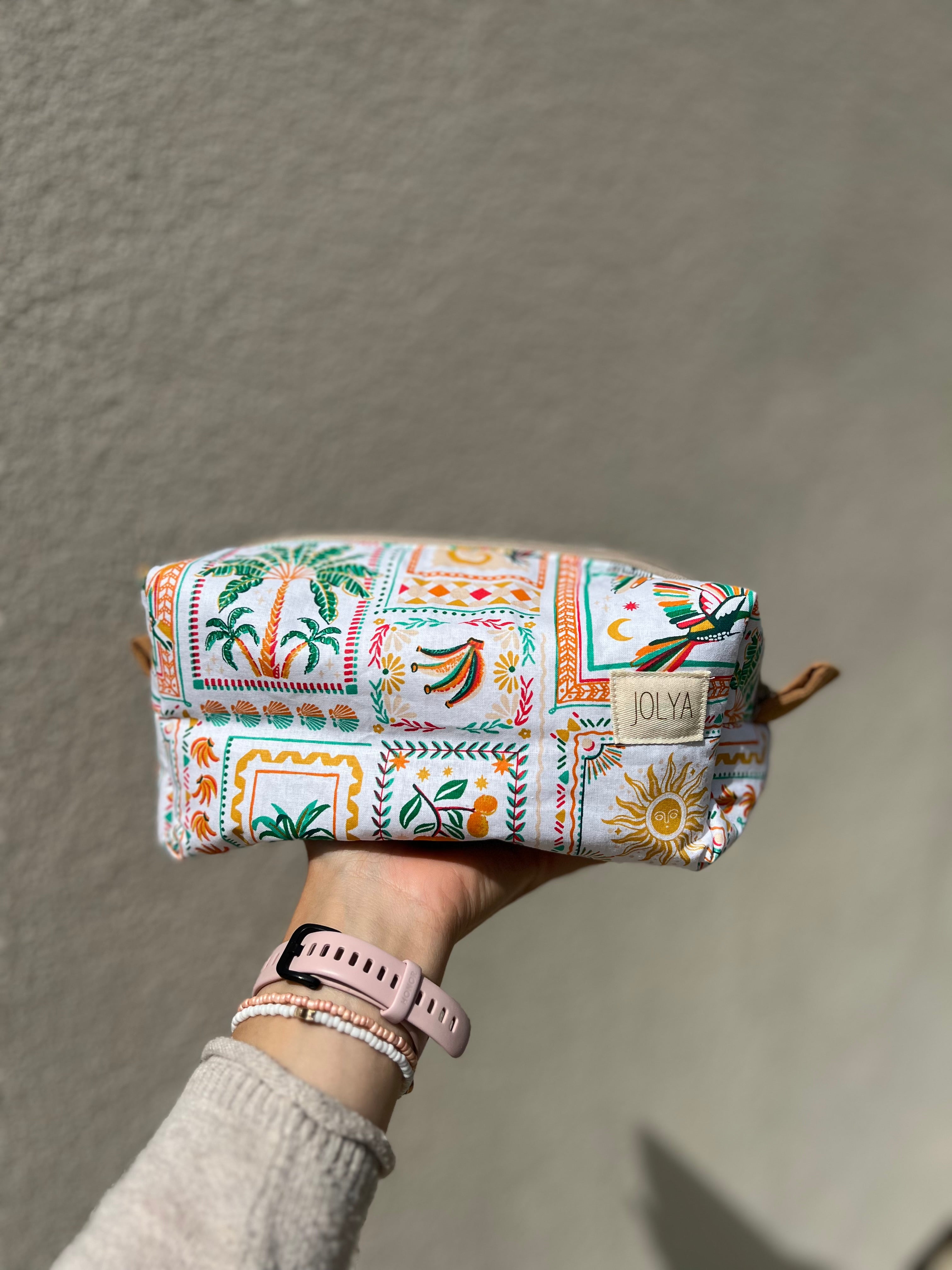 Trousse de toilette grand format « Marrakech » - fait main