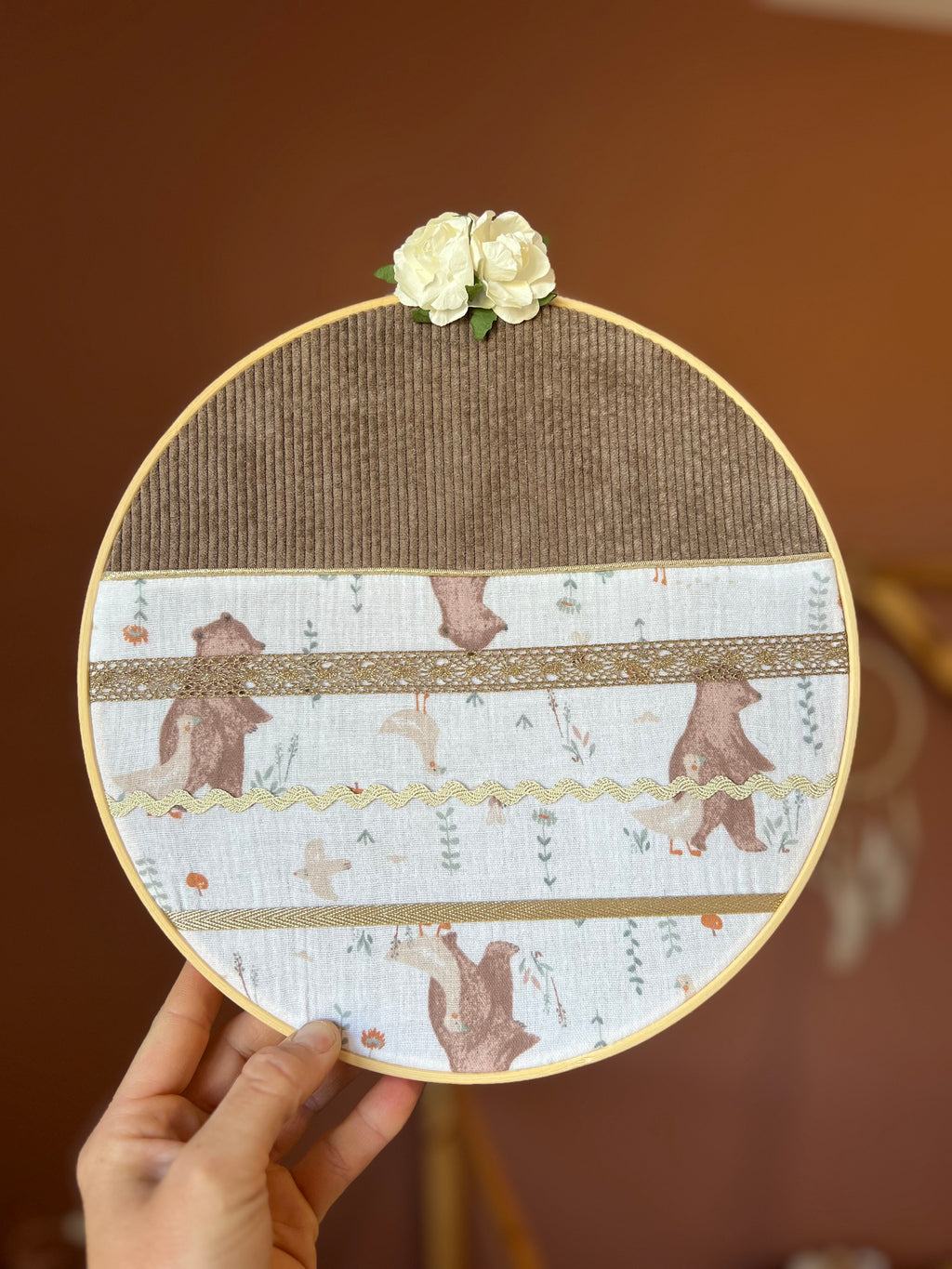 Porte-barrettes « Amélia » personnalisable - Cerceau de décoration