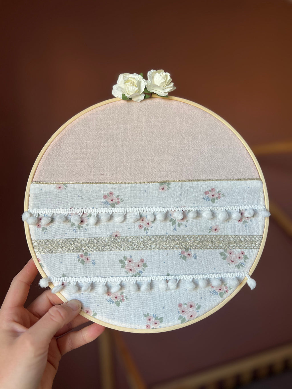 Porte-barrettes « Emma » personnalisable - Cerceau de décoration pour chambre d’enfant