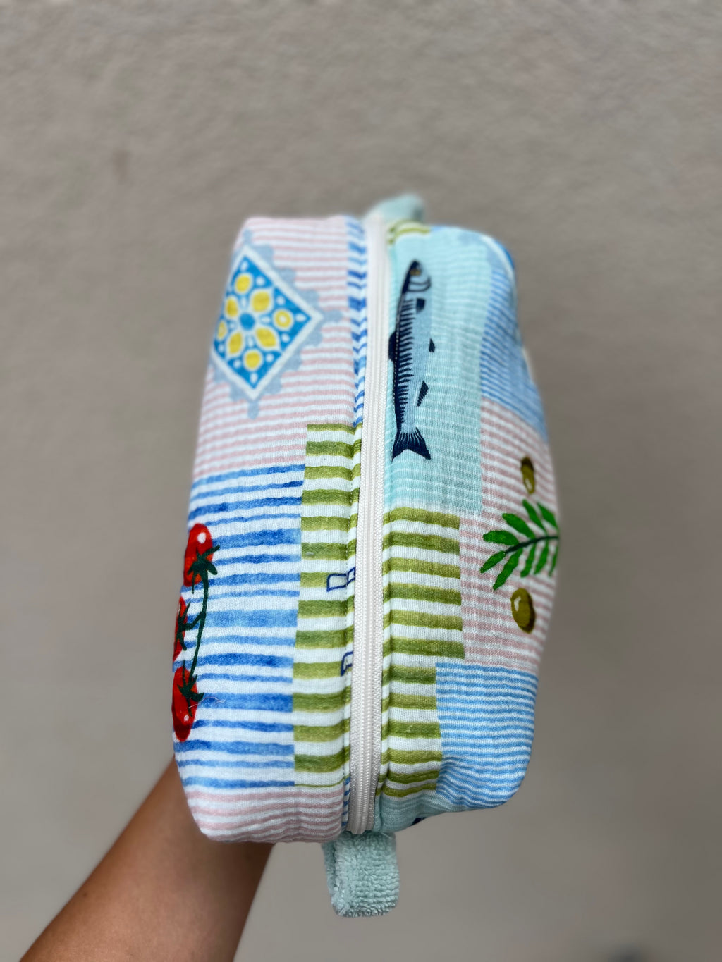 Trousse de toilette grand format « Antalya » - fait main