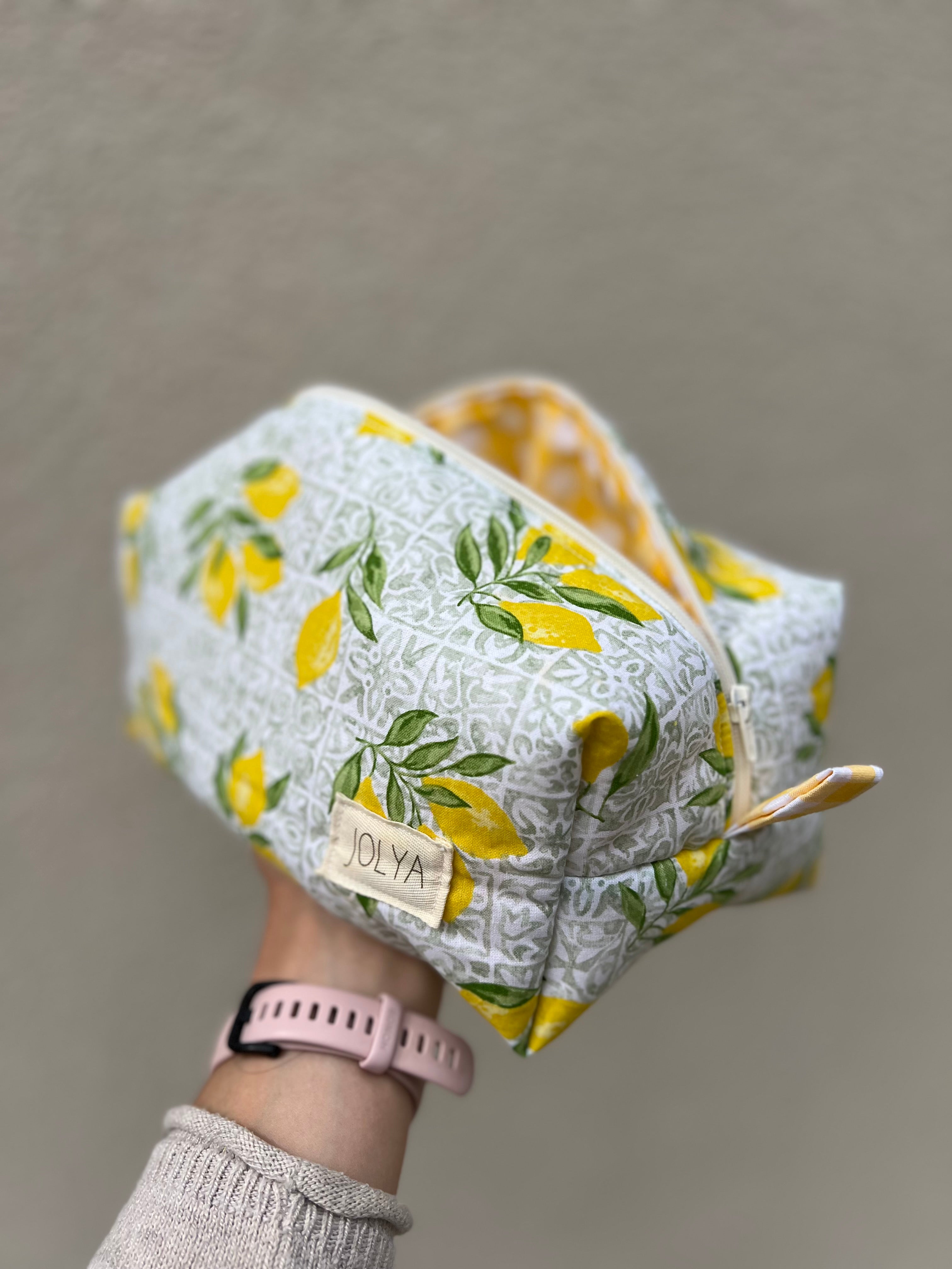Trousse de toilette grand format « Lisbonne » - fait main