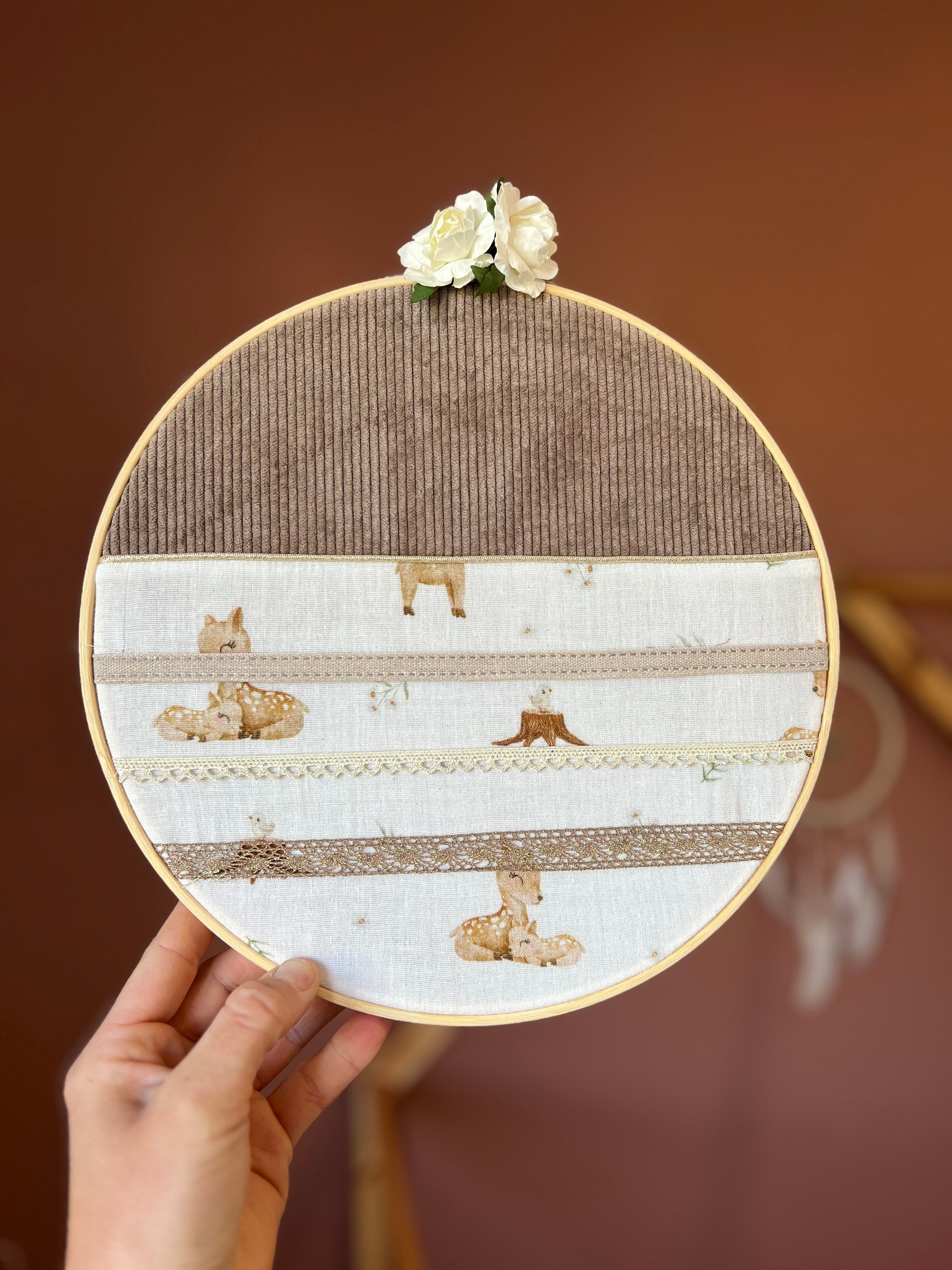 Porte barrettes « Bambi » - Cerceau de décoration pour chambre d’enfant