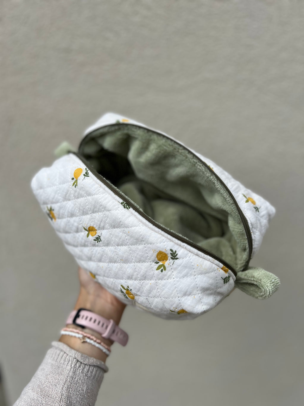 Trousse de toilette grand format « Marbella » - fait main