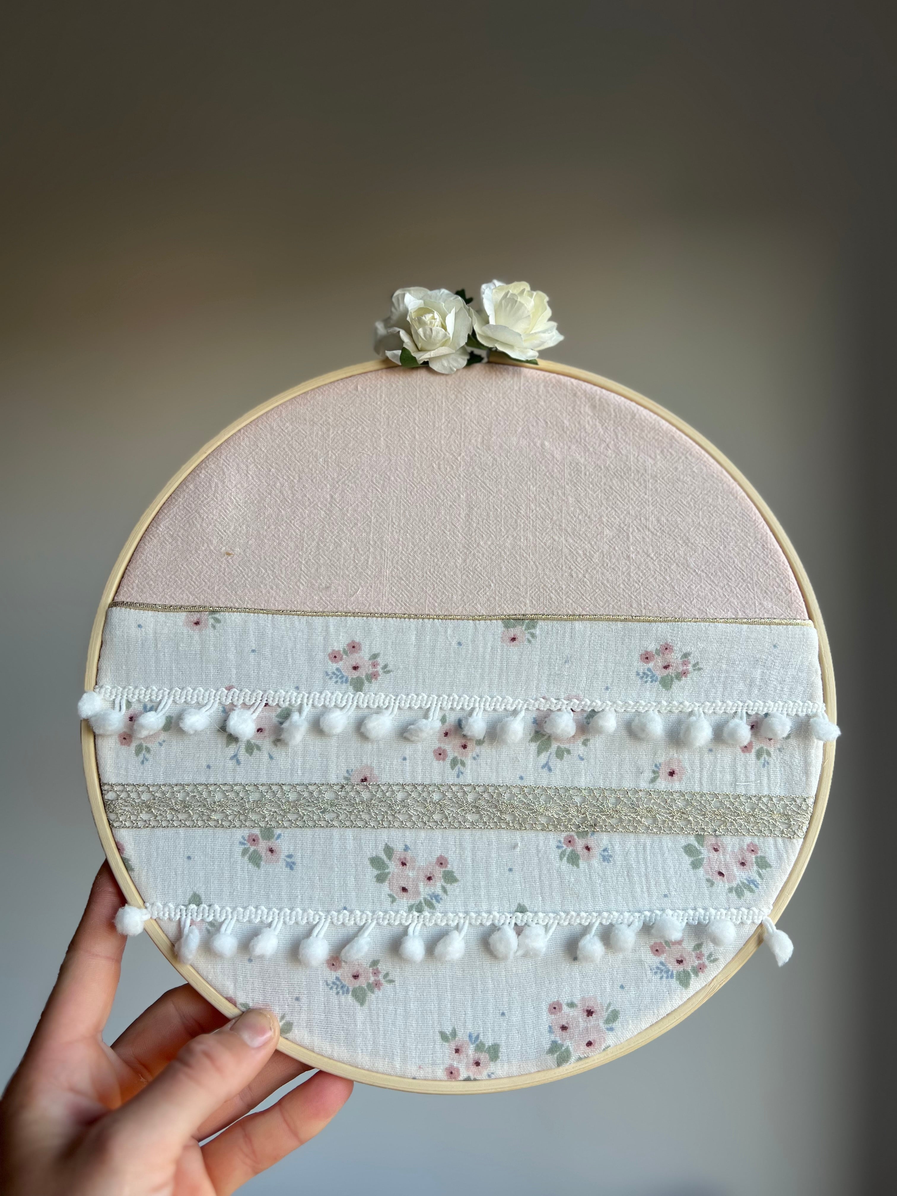 Porte-barrettes « Emma » personnalisable - Cerceau de décoration pour chambre d’enfant