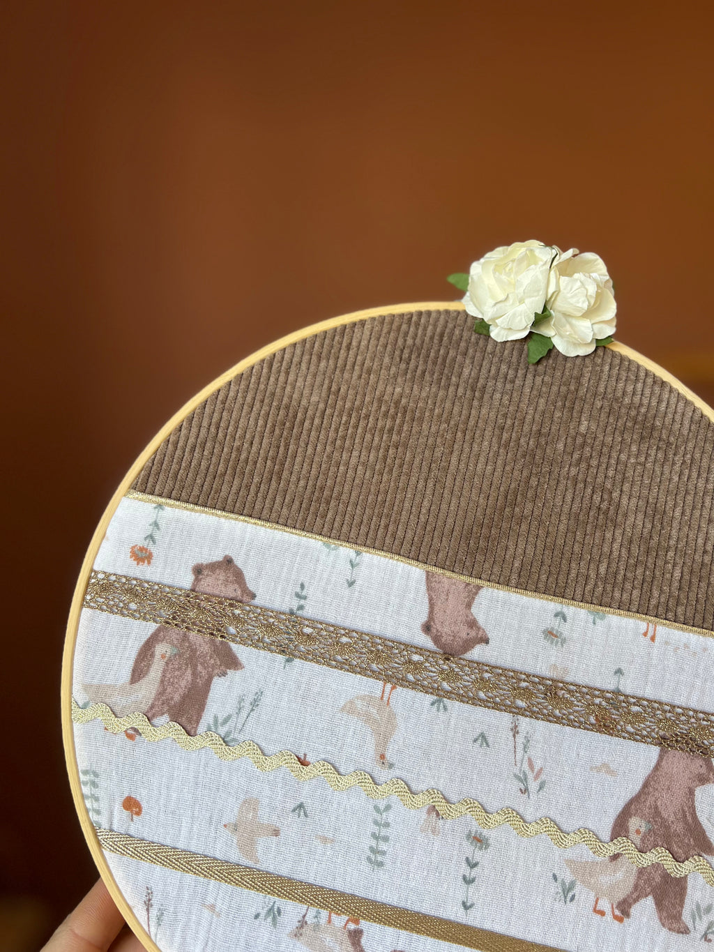 Porte-barrettes « Amélia » personnalisable - Cerceau de décoration