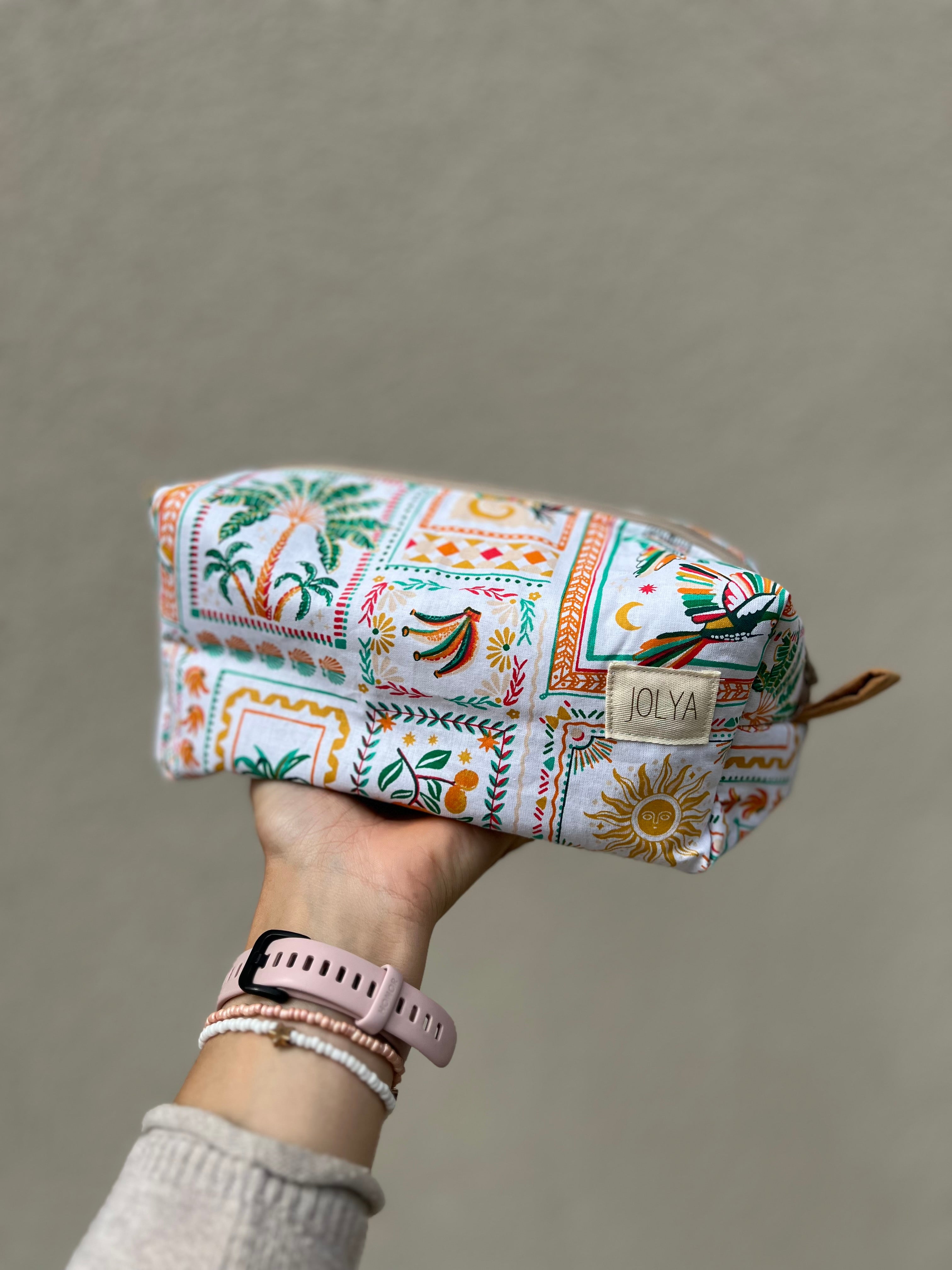 Trousse de toilette grand format « Marrakech » - fait main