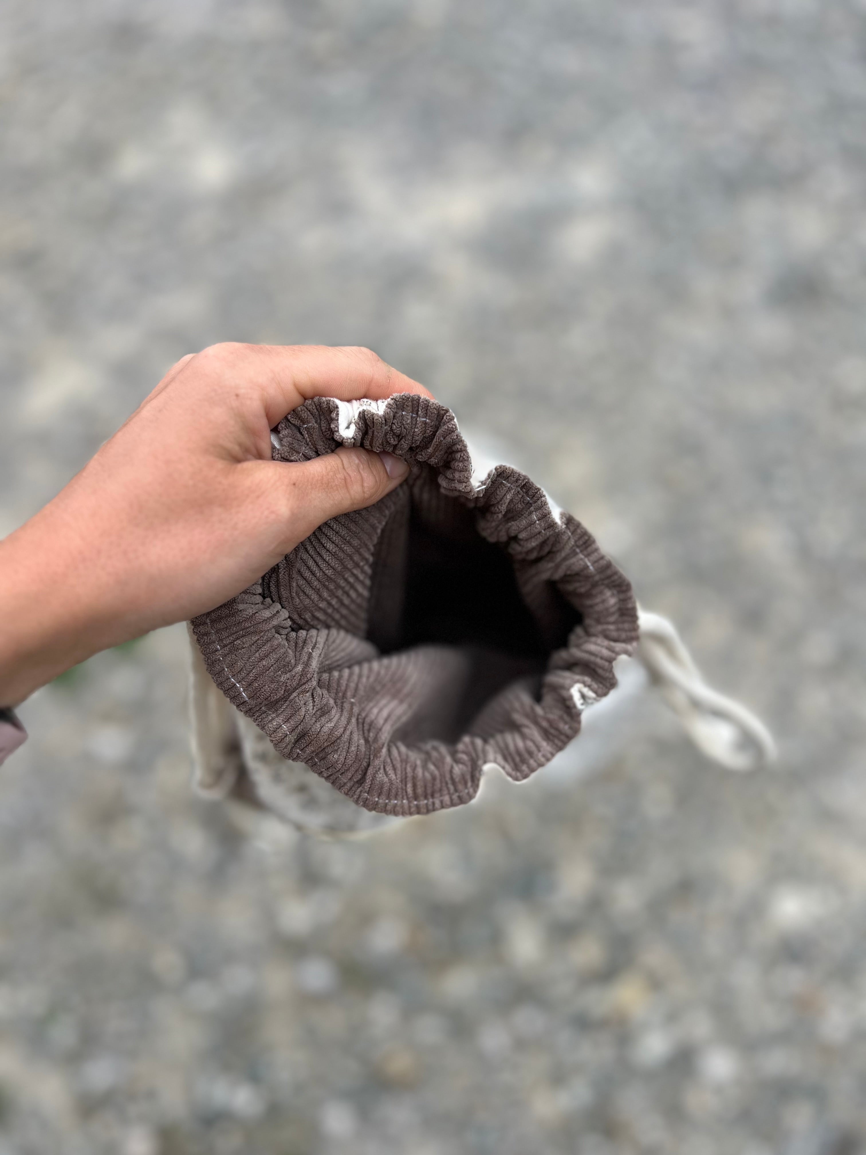 Sac à dos enfant personnalisable fait main – Double gaze & velours côtelé