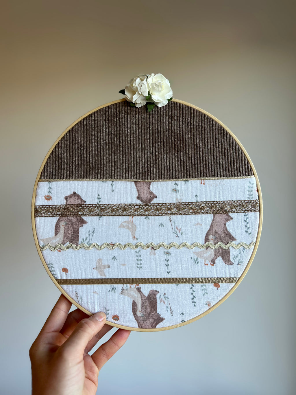 Porte-barrettes « Amélia » personnalisable - Cerceau de décoration