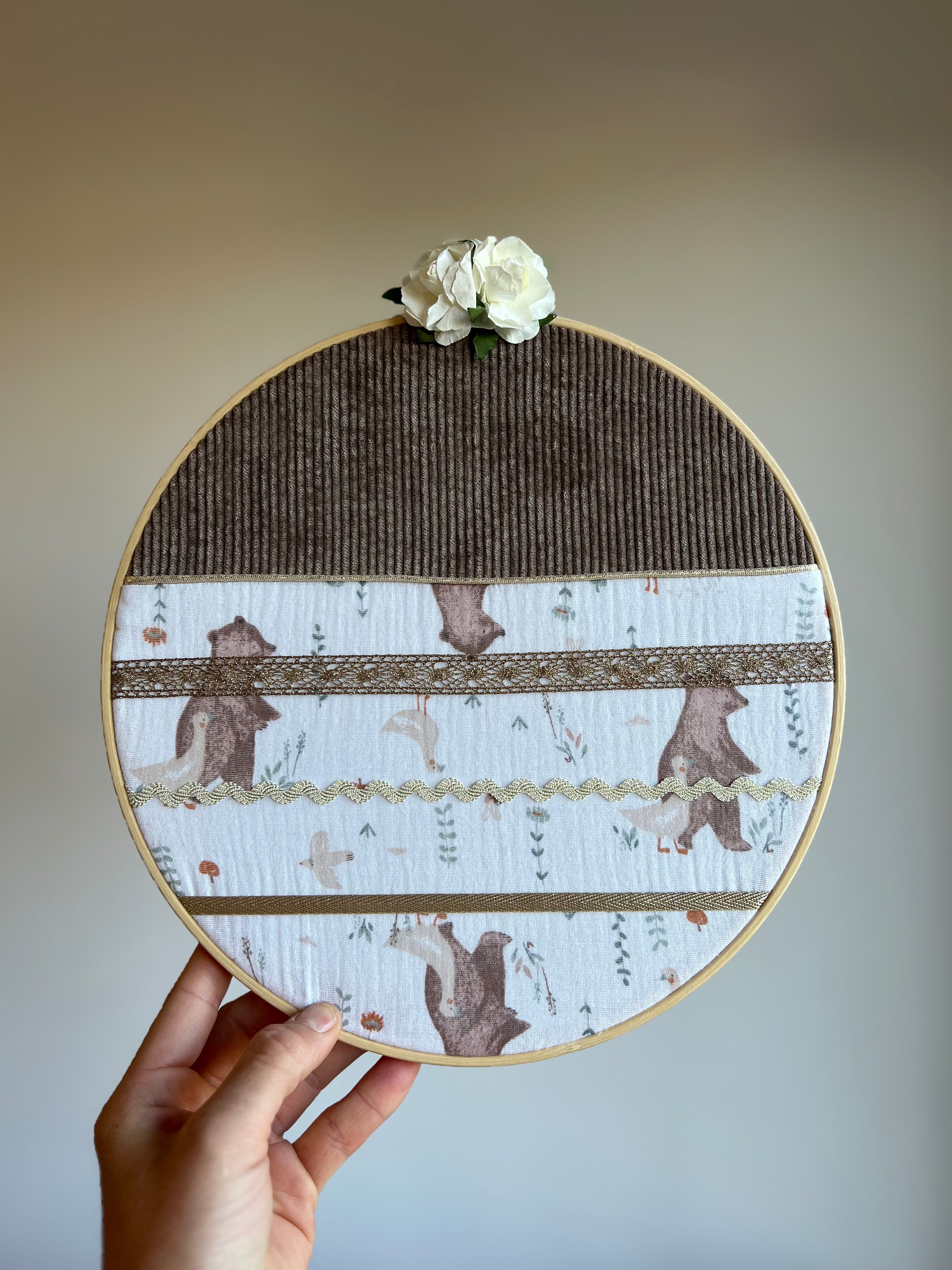 Porte-barrettes « Amélia » personnalisable - Cerceau de décoration