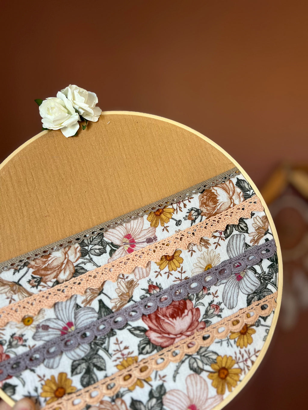 Porte-barrettes « Adèle » - Cerceau de décoration pour chambre d’enfants