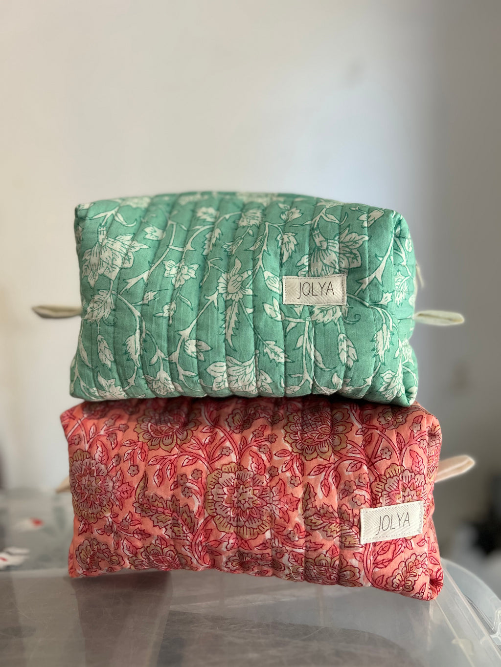 Trousse de toilette grand format « Summer Berry » - fait main
