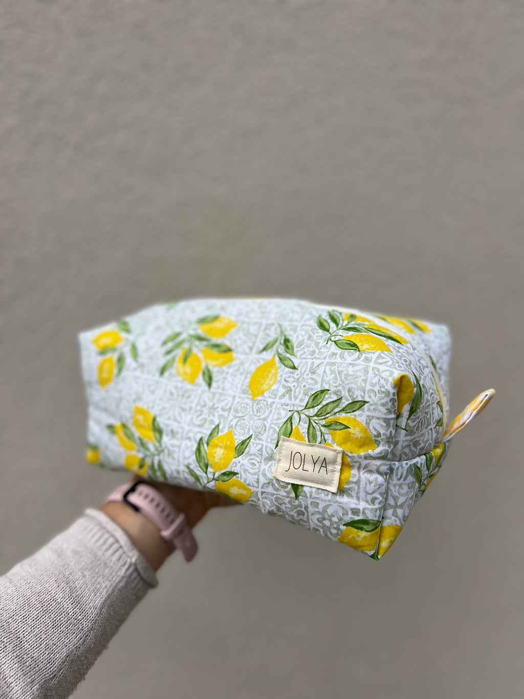 Trousse de toilette grand format « Lisbonne » - fait main