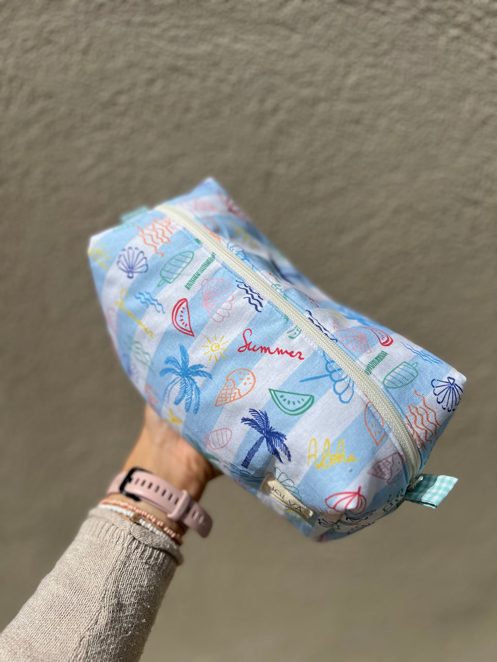 Trousse de toilette grand format « Miami » - fait main