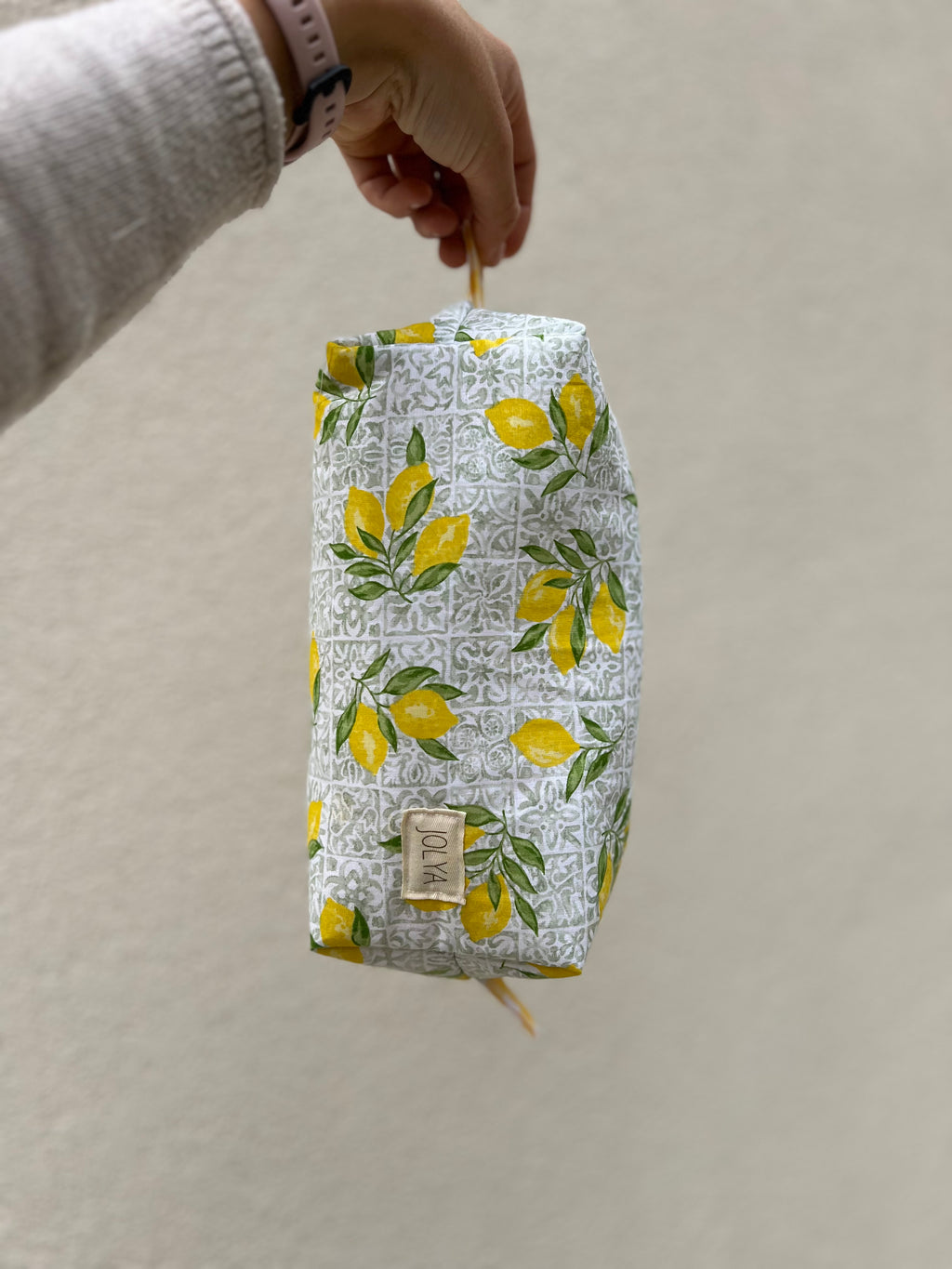 Trousse de toilette grand format « Lisbonne » - fait main