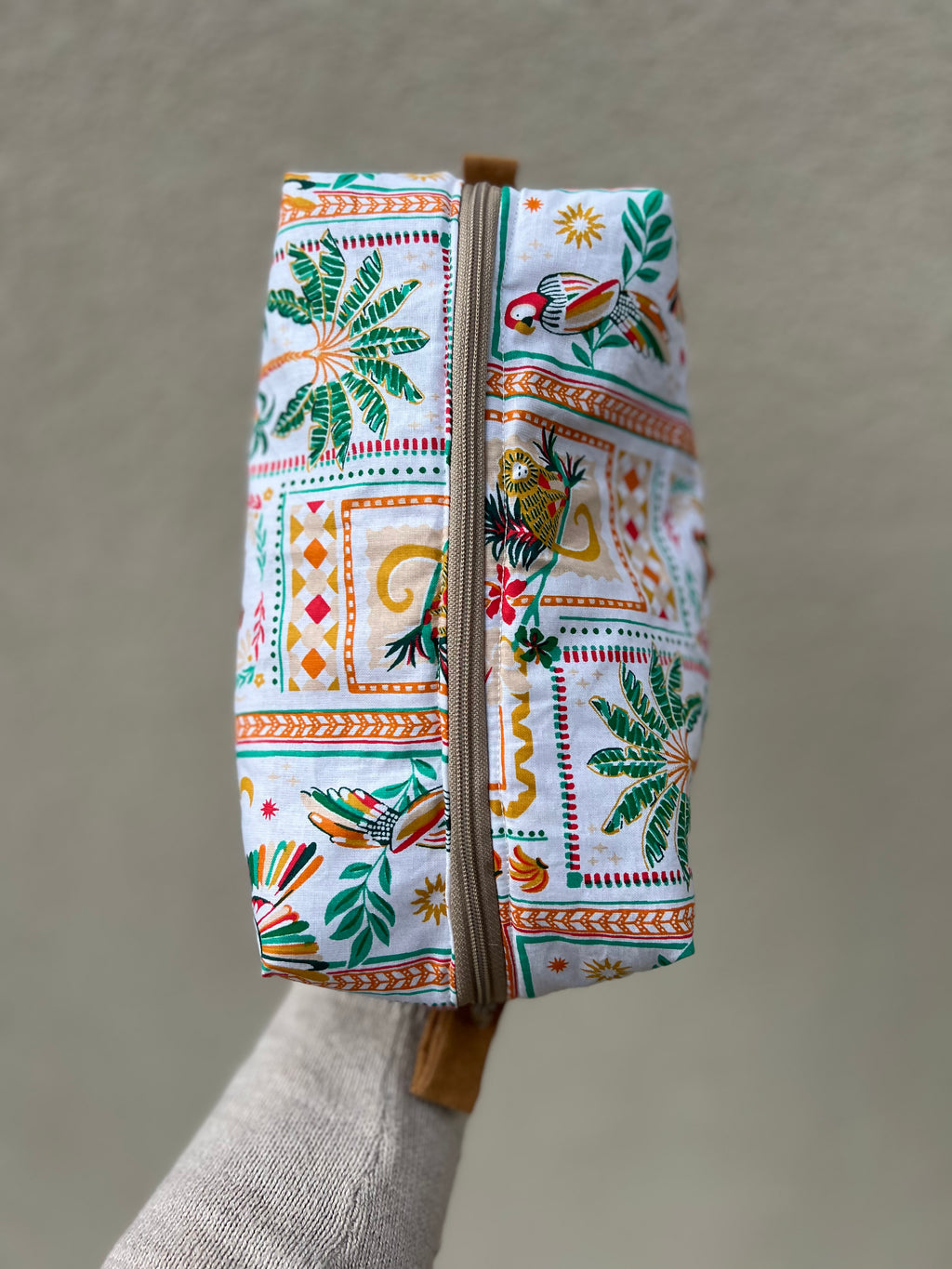 Trousse de toilette grand format « Marrakech » - fait main