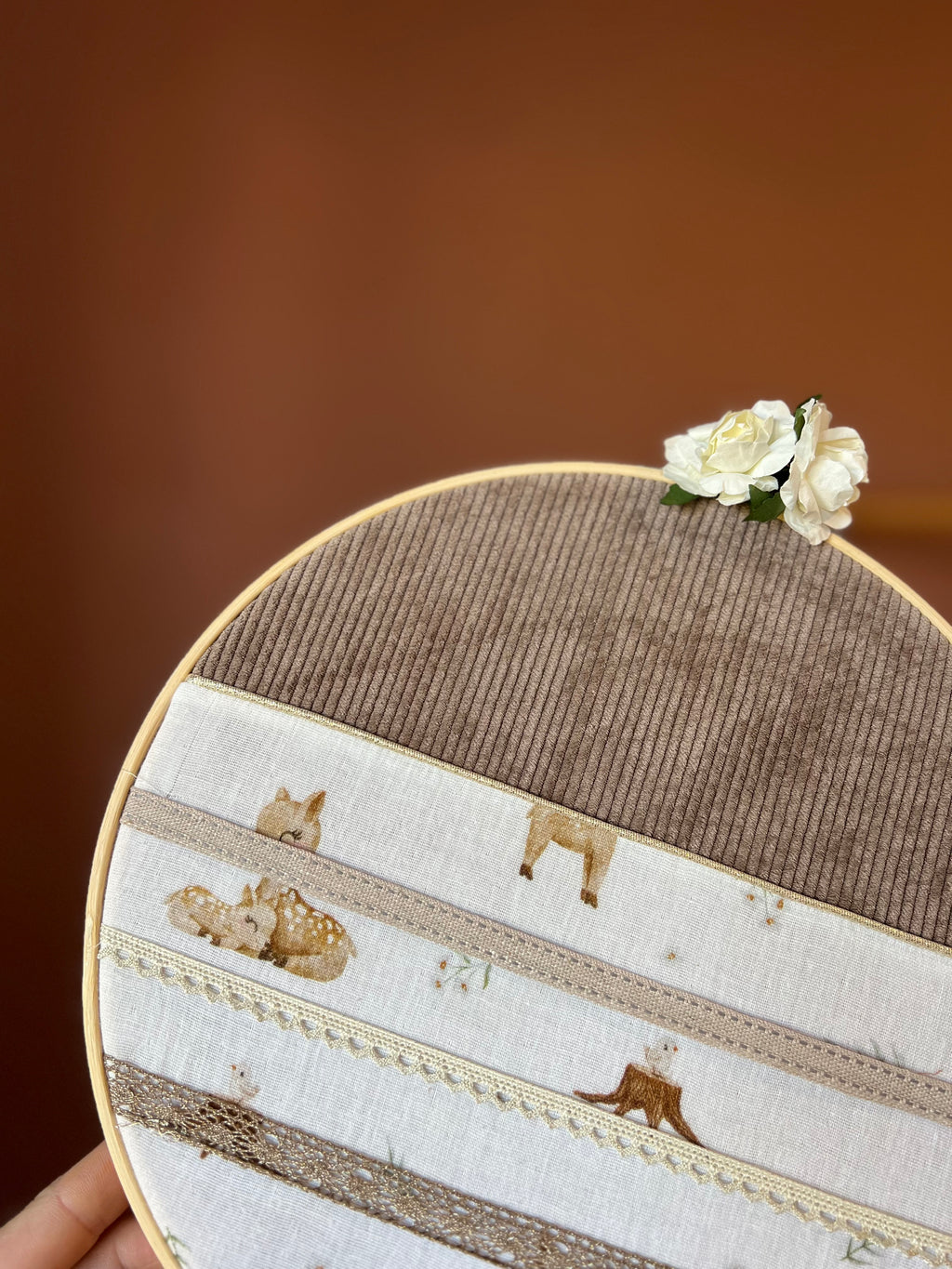 Porte barrettes « Bambi » - Cerceau de décoration pour chambre d’enfant