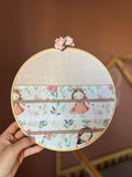 Porte-barrettes « Mélusine » personnalisable - Cerceau de décoration pour chambre d’enfant