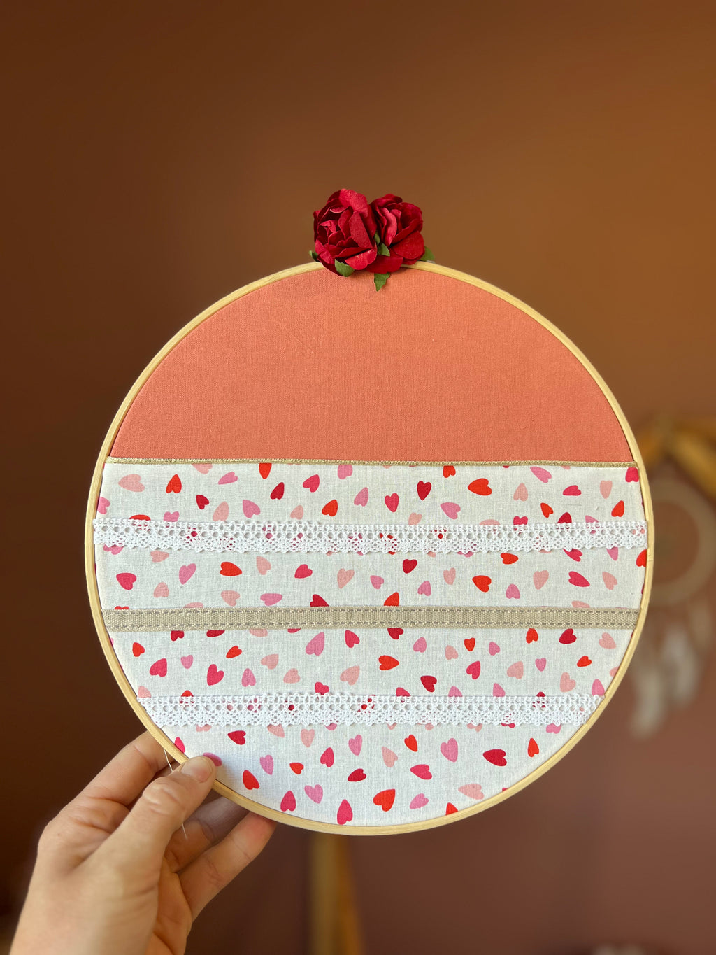 Porte-barrettes « Lou » personnalisable - Cerceau de décoration pour chambre d’enfant