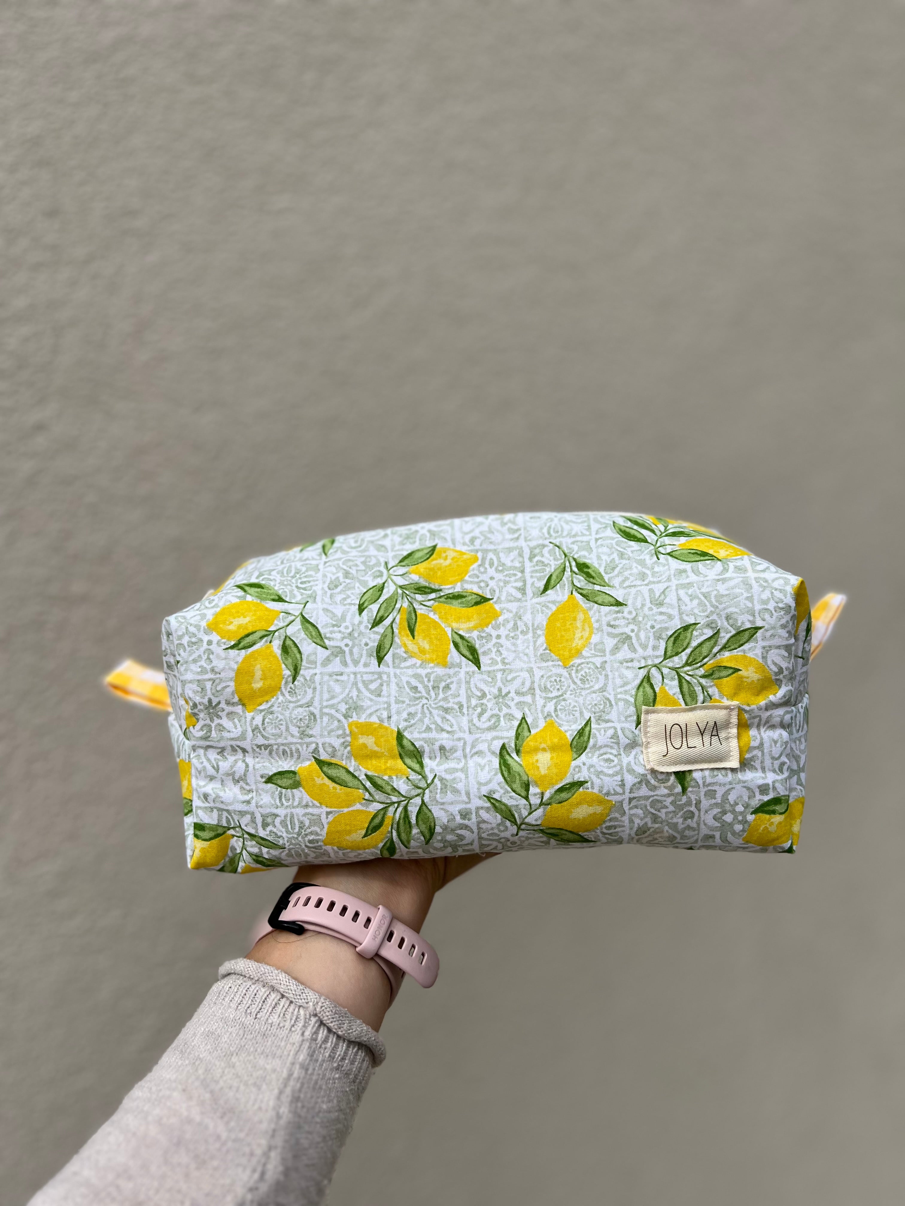 Trousse de toilette grand format « Lisbonne » - fait main