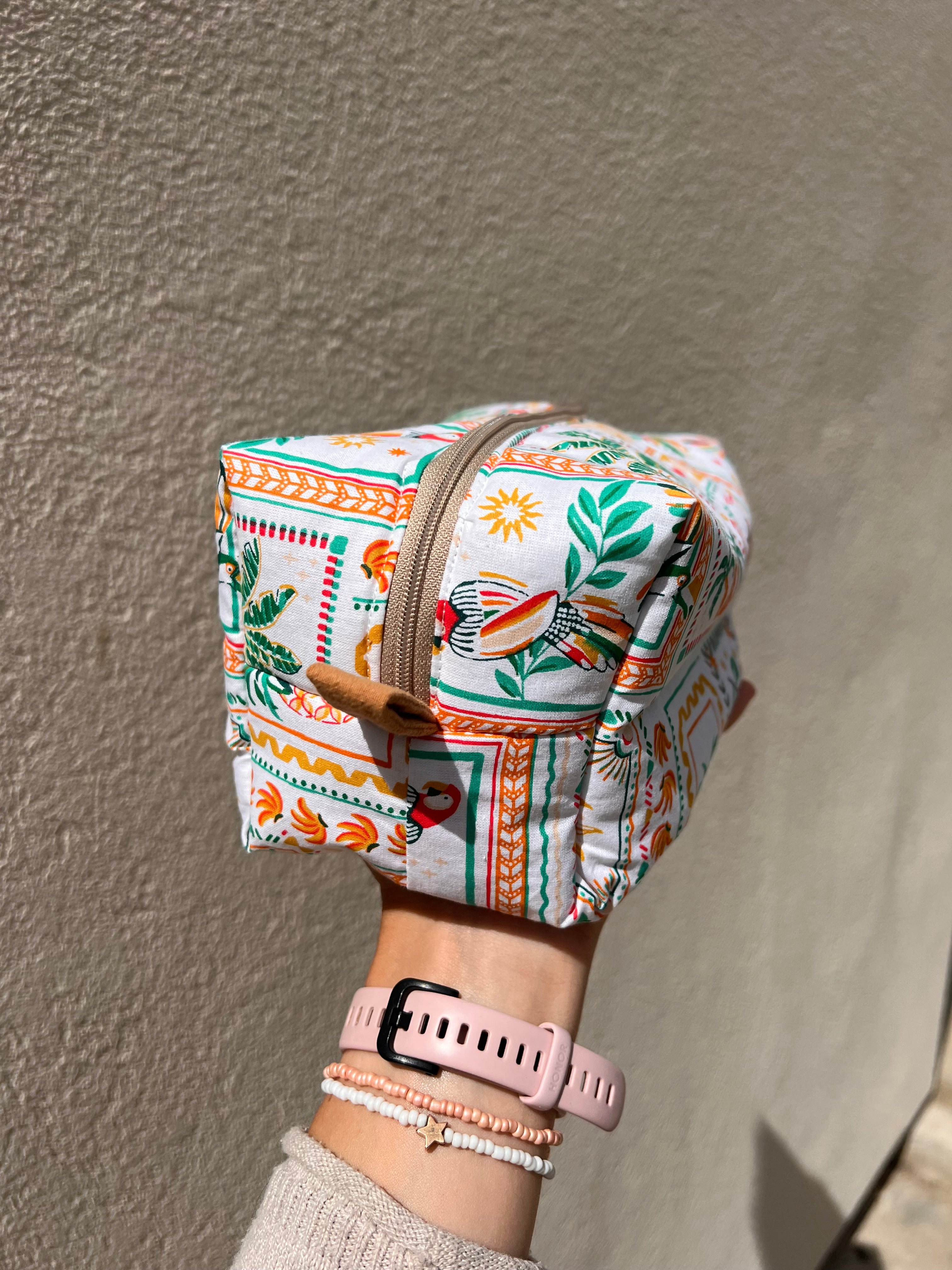 Trousse de toilette grand format « Marrakech » - fait main