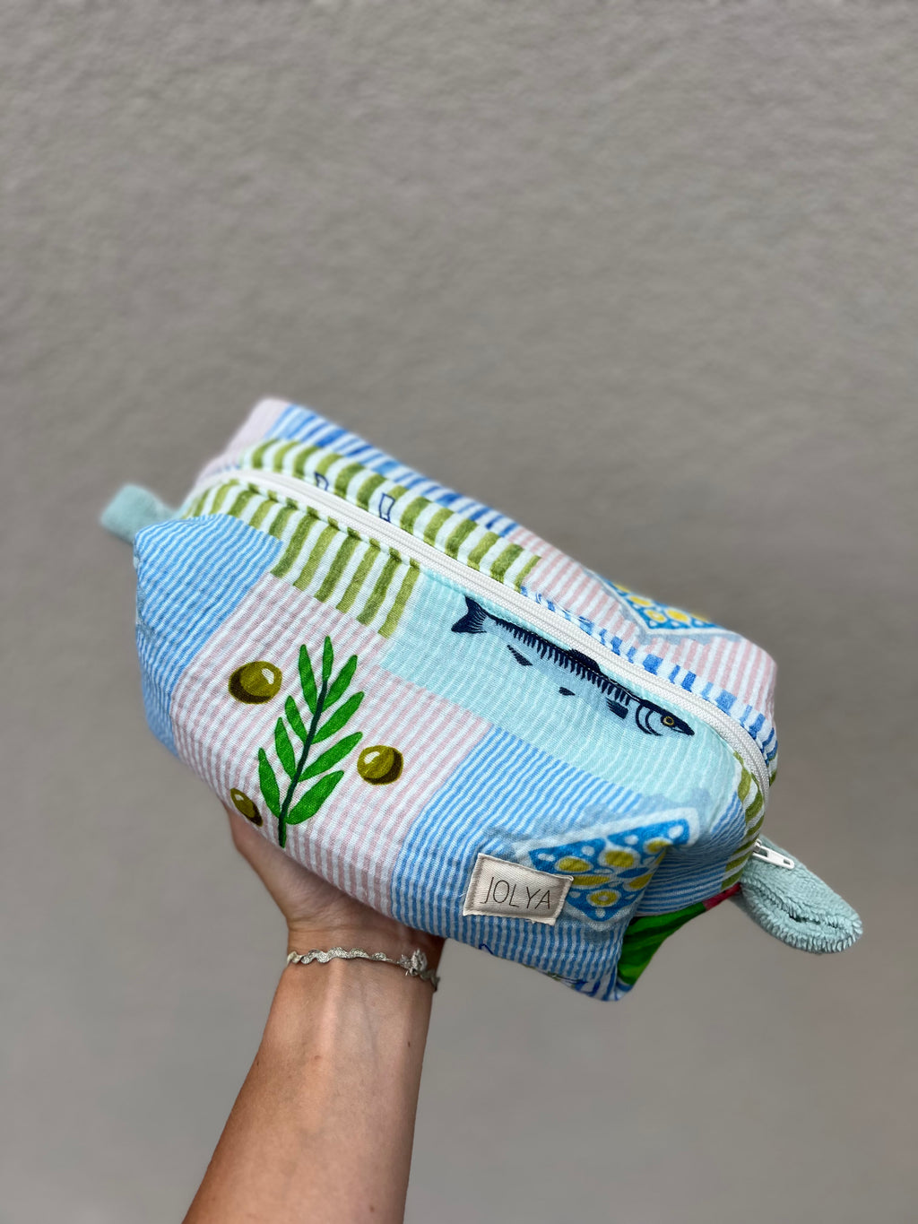 Trousse de toilette grand format « Antalya » - fait main