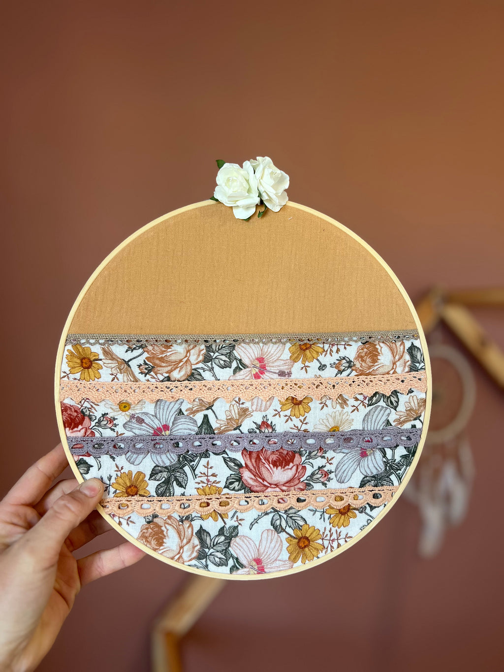 Porte-barrettes « Adèle » - Cerceau de décoration pour chambre d’enfants