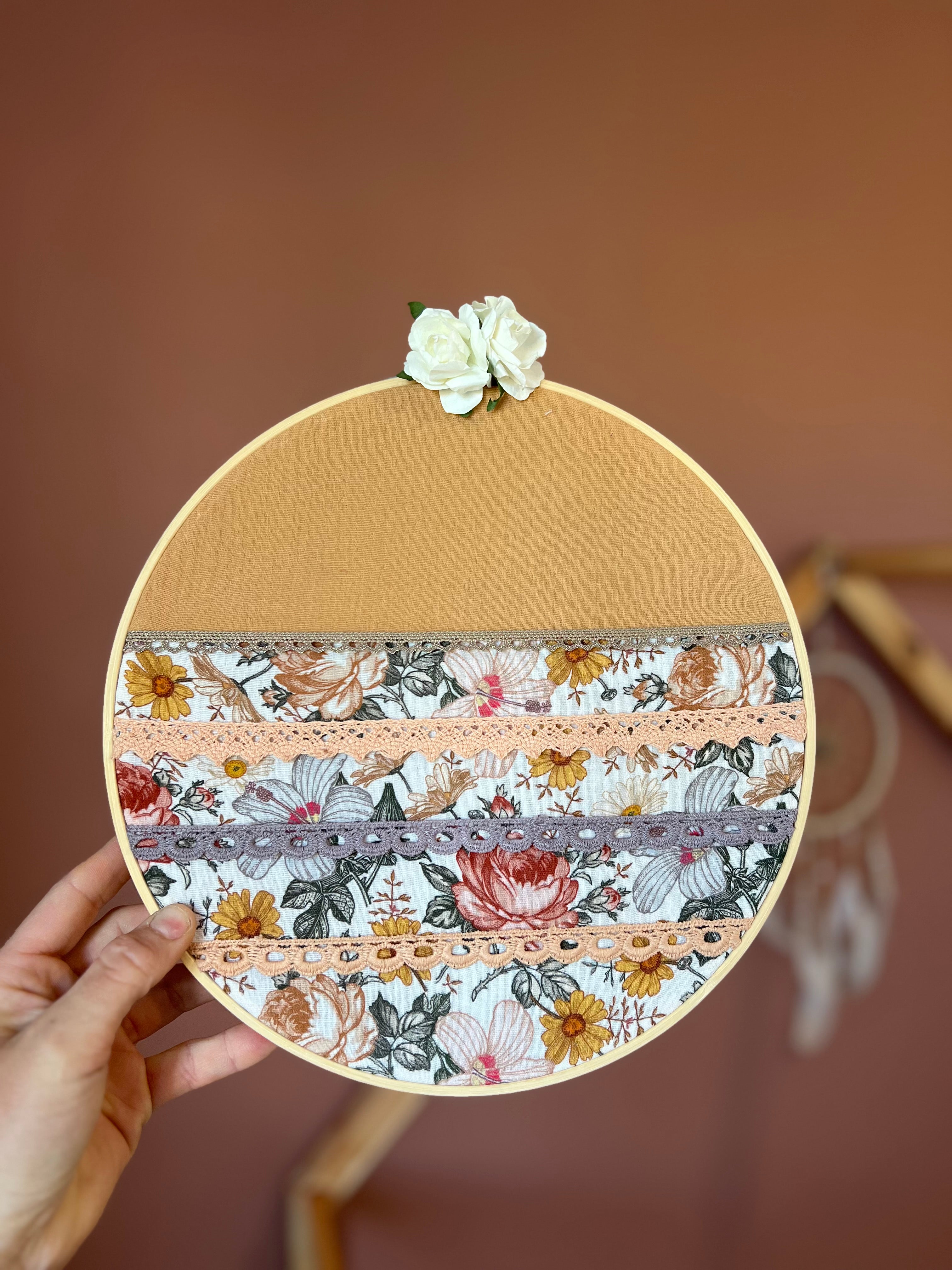 Porte-barrettes « Adèle » - Cerceau de décoration pour chambre d’enfants