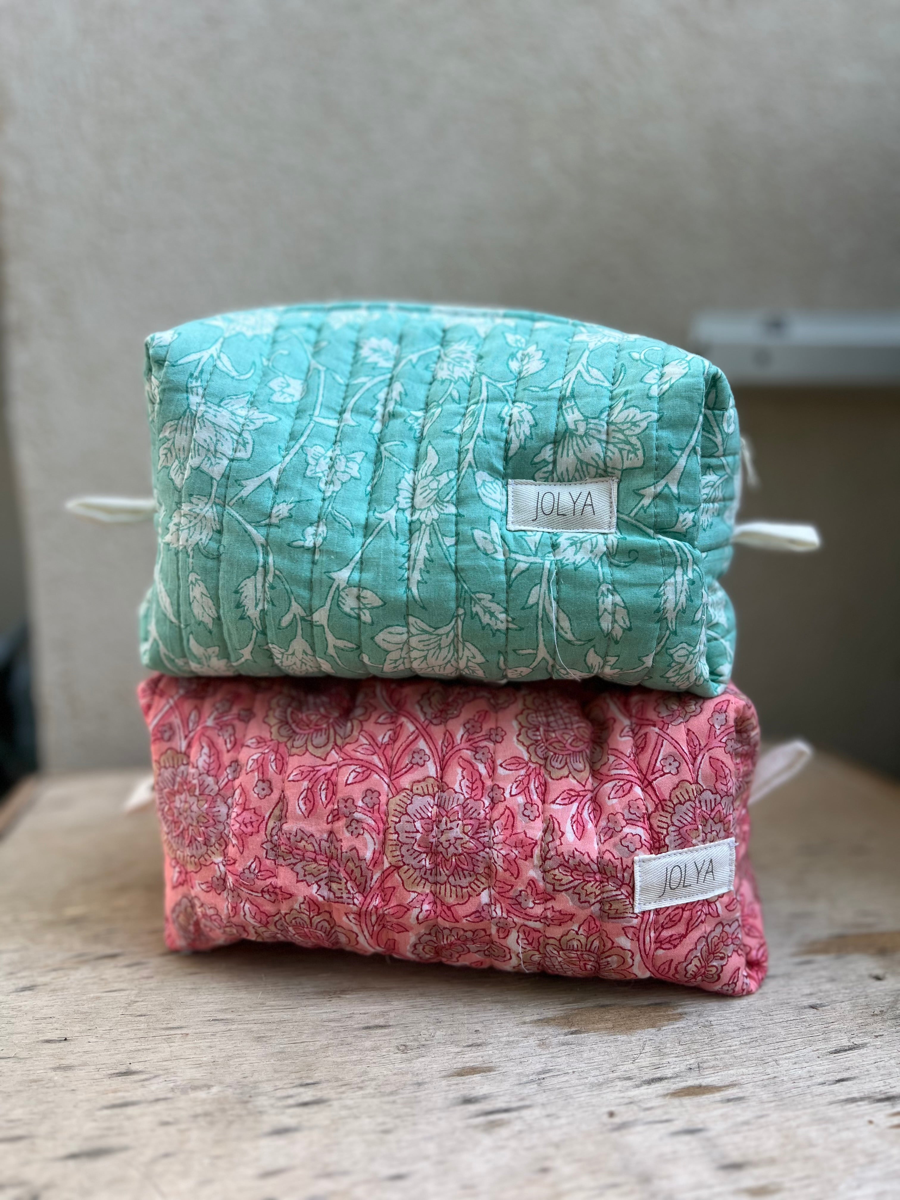 Trousse de toilette grand format « Summer Berry » - fait main