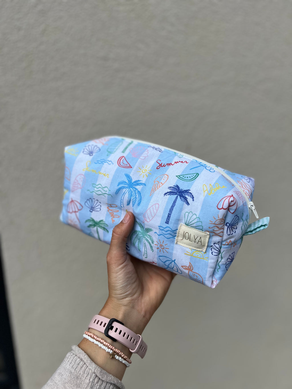 Trousse de toilette grand format « Miami » - fait main