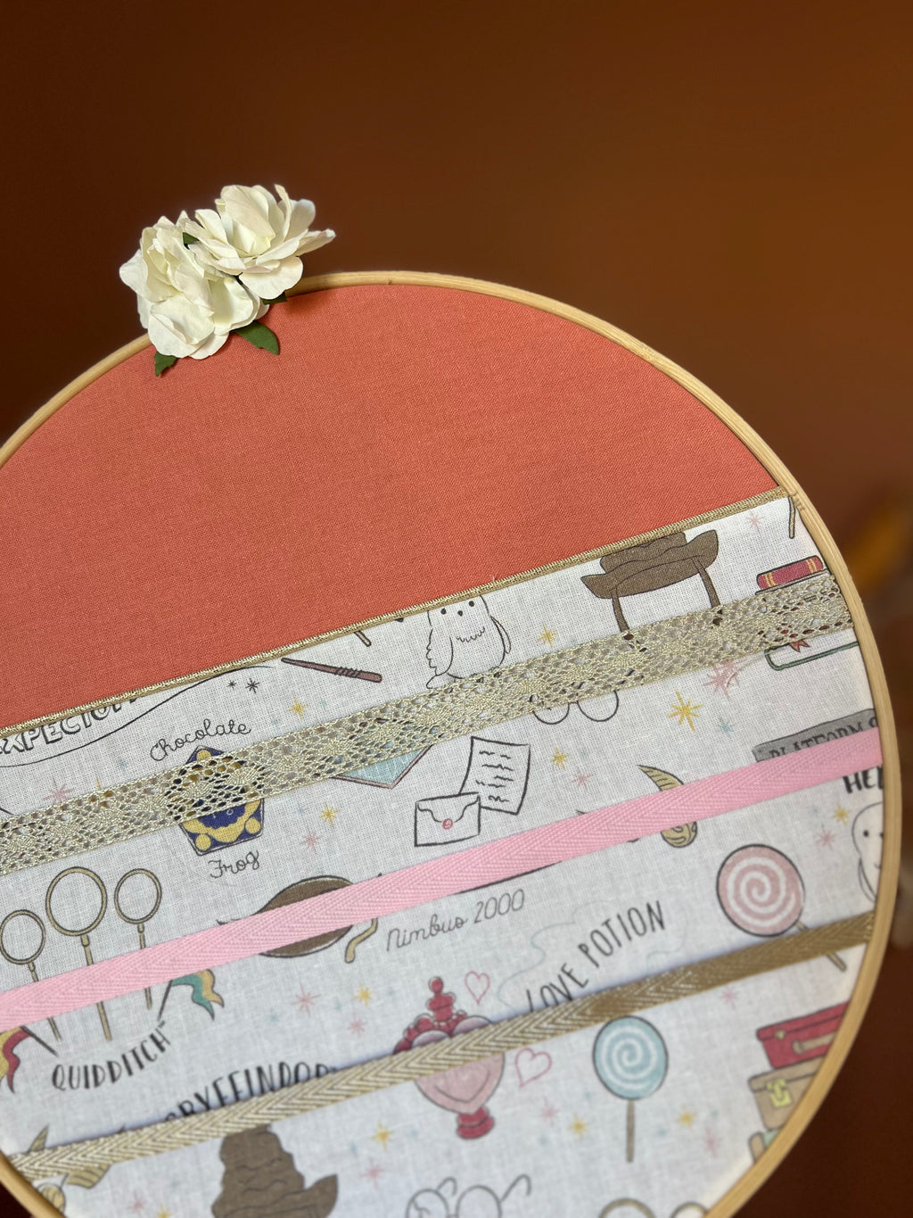 Porte-barrettes « Hermione » - Cerceau de décoration pour chambre d’enfant