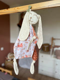 Doudou lapin bébé « Louise » - Ultra doux, fait main et personnalisable (Copie)