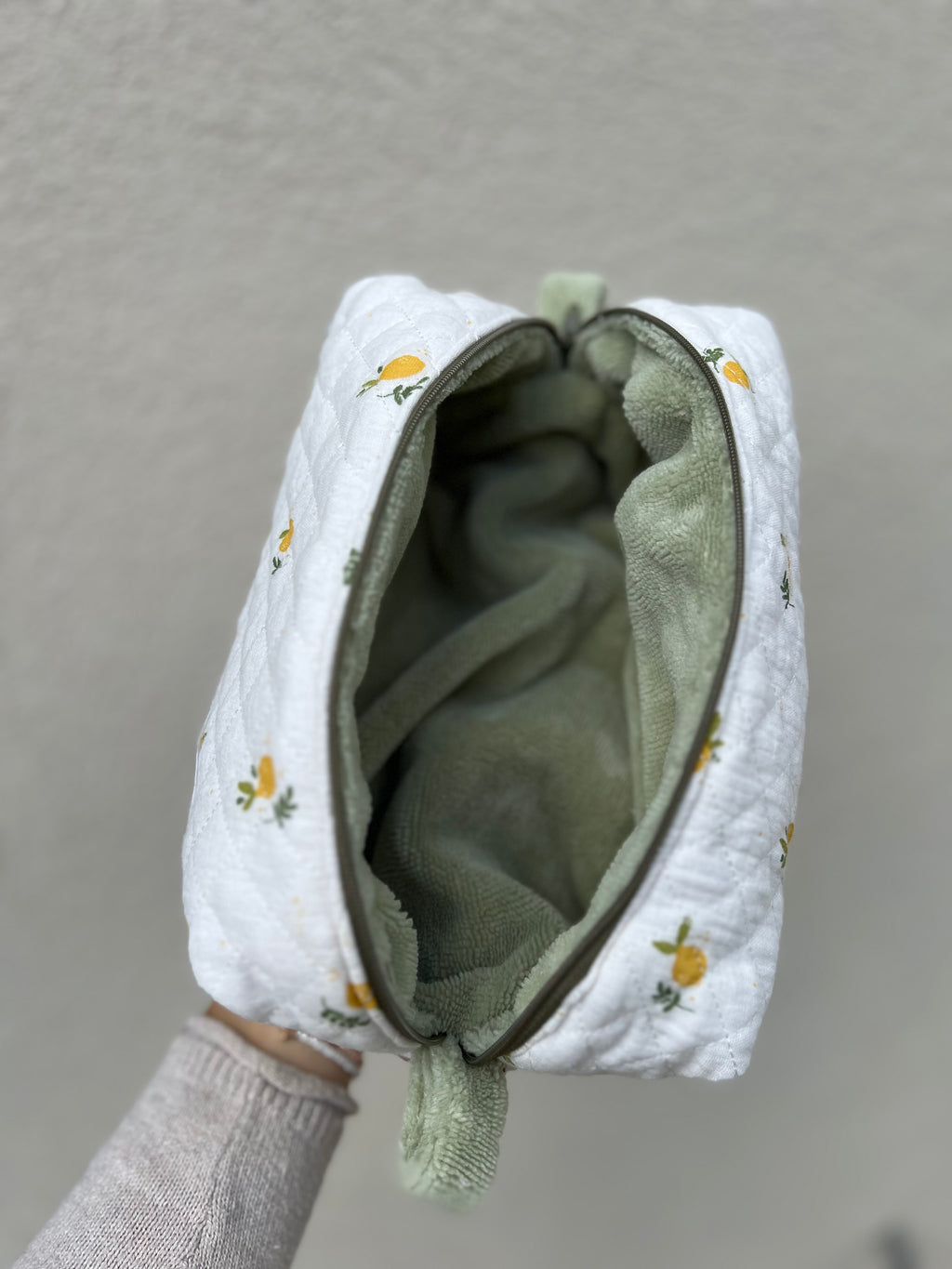 Trousse de toilette grand format « Marbella » - fait main